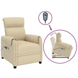 Stand up Massage Chair Cream Fabric - Front View
