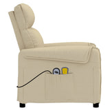 Stand up Massage Chair Cream Fabric - 45-Degree Angle