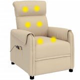 Stand up Massage Chair Cream Fabric
