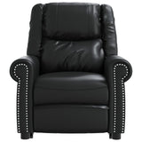 Stand up Massage Chair Shiny Black Faux Leather