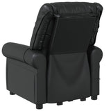 Stand up Massage Chair Shiny Black Faux Leather