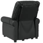 Stand up Massage Chair Shiny Black Faux Leather