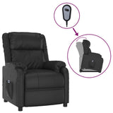 Stand up Chair Black Faux Leather