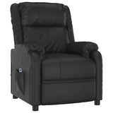 Stand up Chair Black Faux Leather