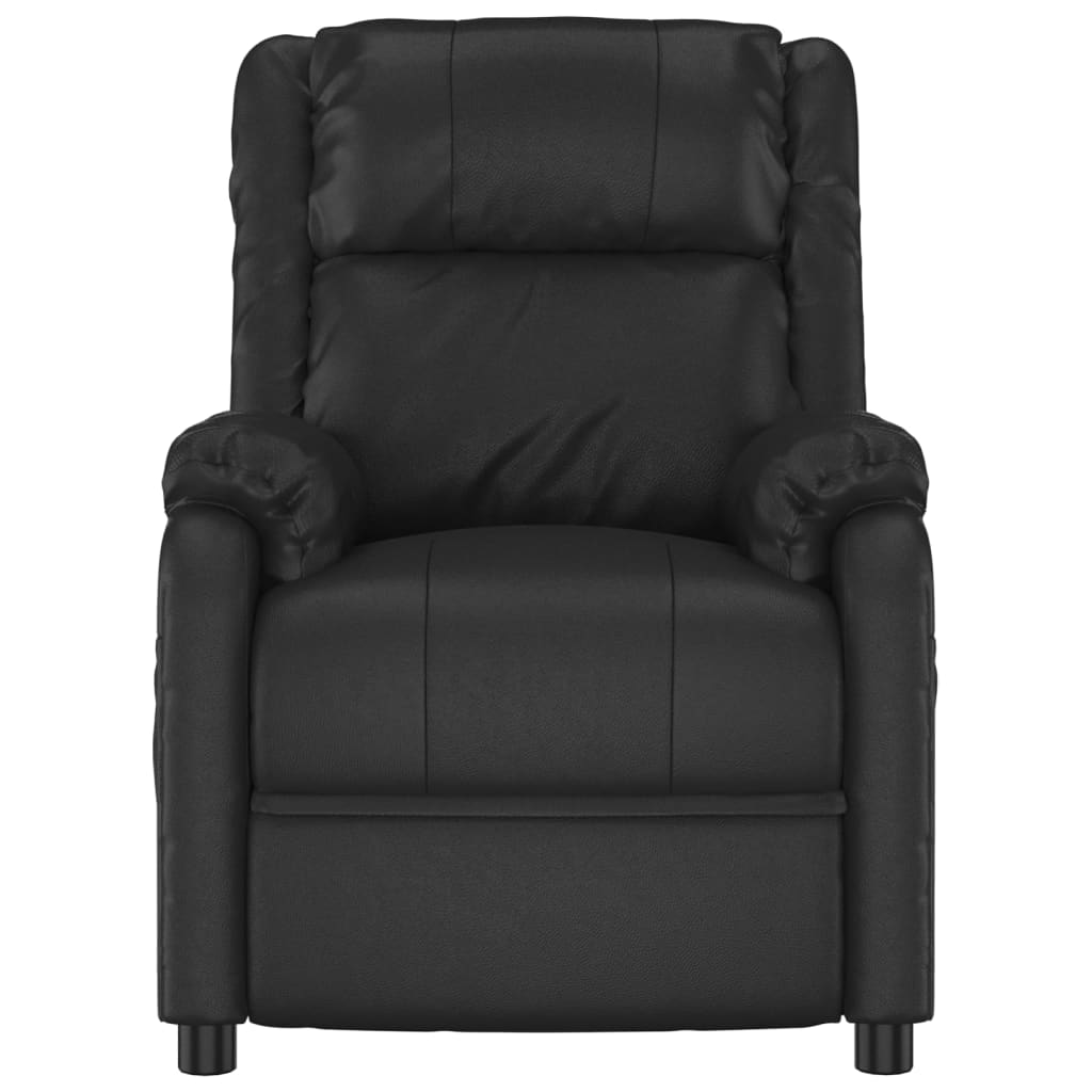 Stand up Chair Black Faux Leather