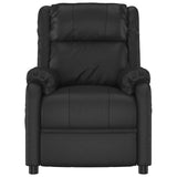Stand up Chair Black Faux Leather