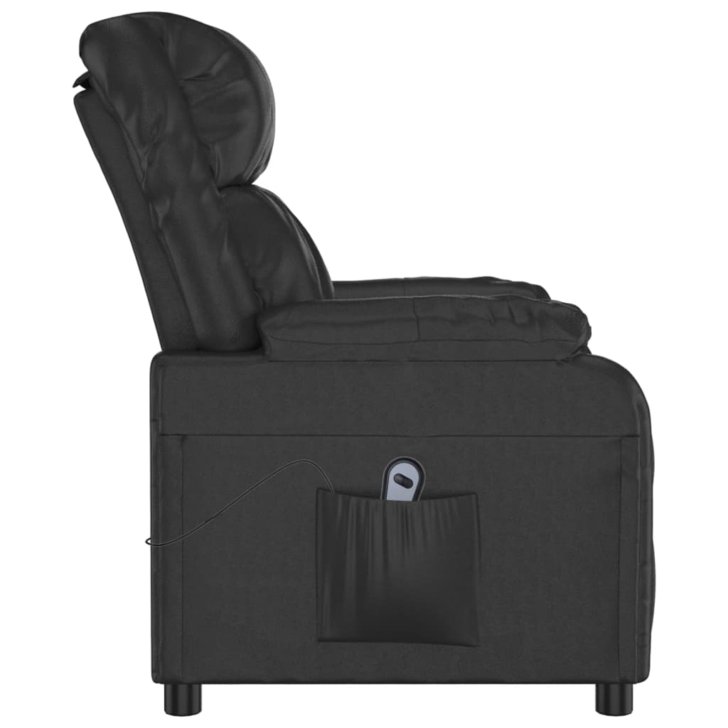 Stand up Chair Black Faux Leather