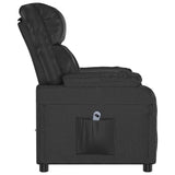 Stand up Chair Black Faux Leather