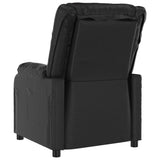 Stand up Chair Black Faux Leather - Rear View