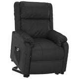 Stand up Chair Black Faux Leather