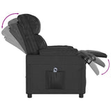 Stand up Chair Black Faux Leather