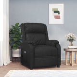 Stand up Chair Black Faux Leather