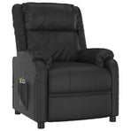 Stand up Massage Chair Black Faux Leather