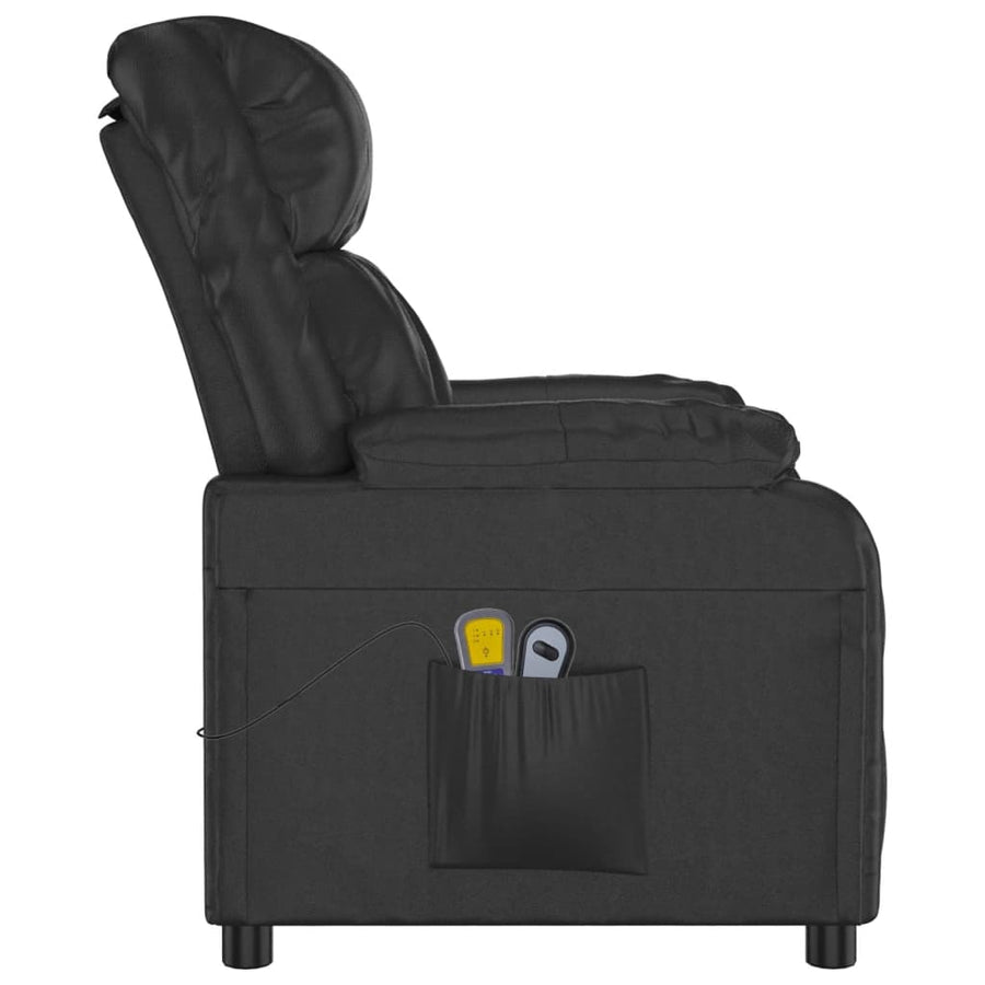 Stand up Massage Chair Black Faux Leather