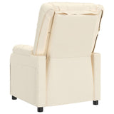 Stand up Massage Chair Cream Faux Leather