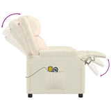 Stand up Massage Chair Cream Faux Leather - Extra Image