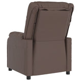 Stand up Massage Chair Brown Faux Leather