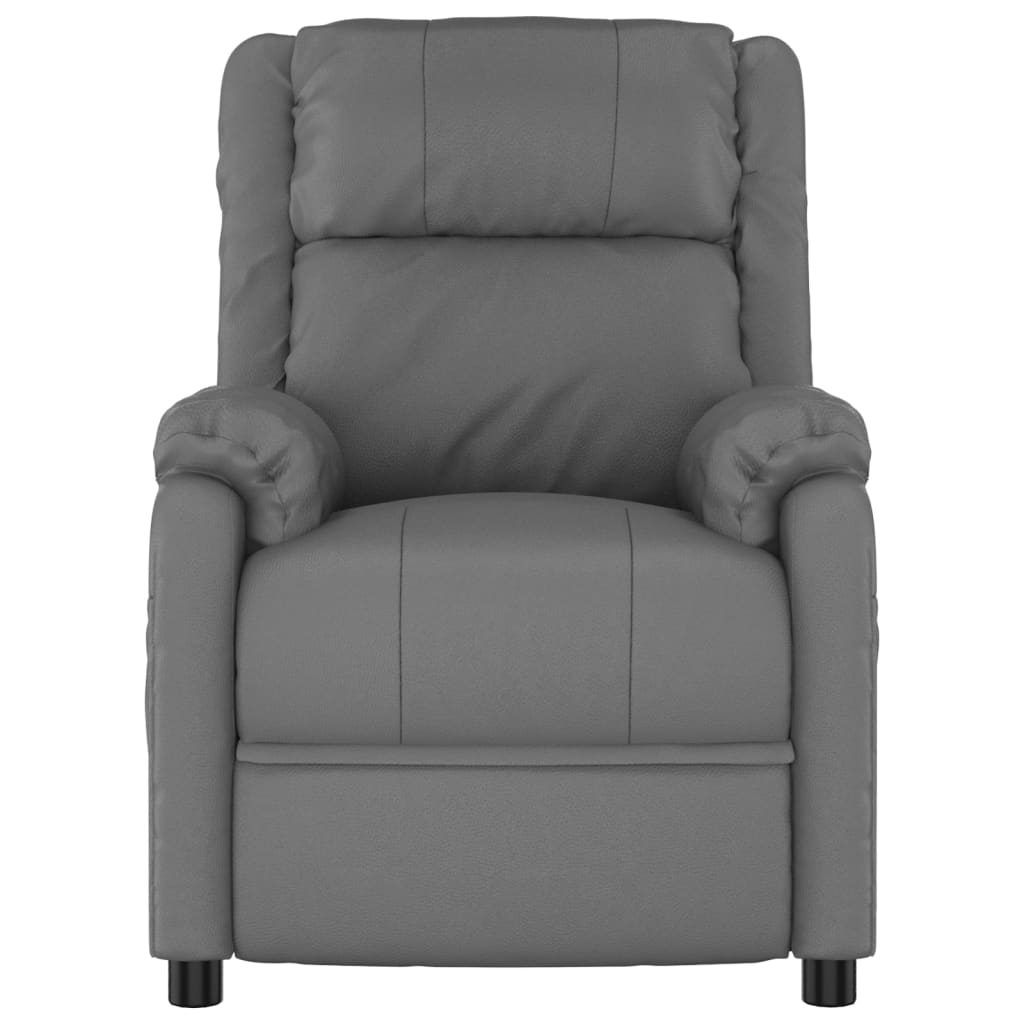 Stand up Massage Chair Grey Faux Leather