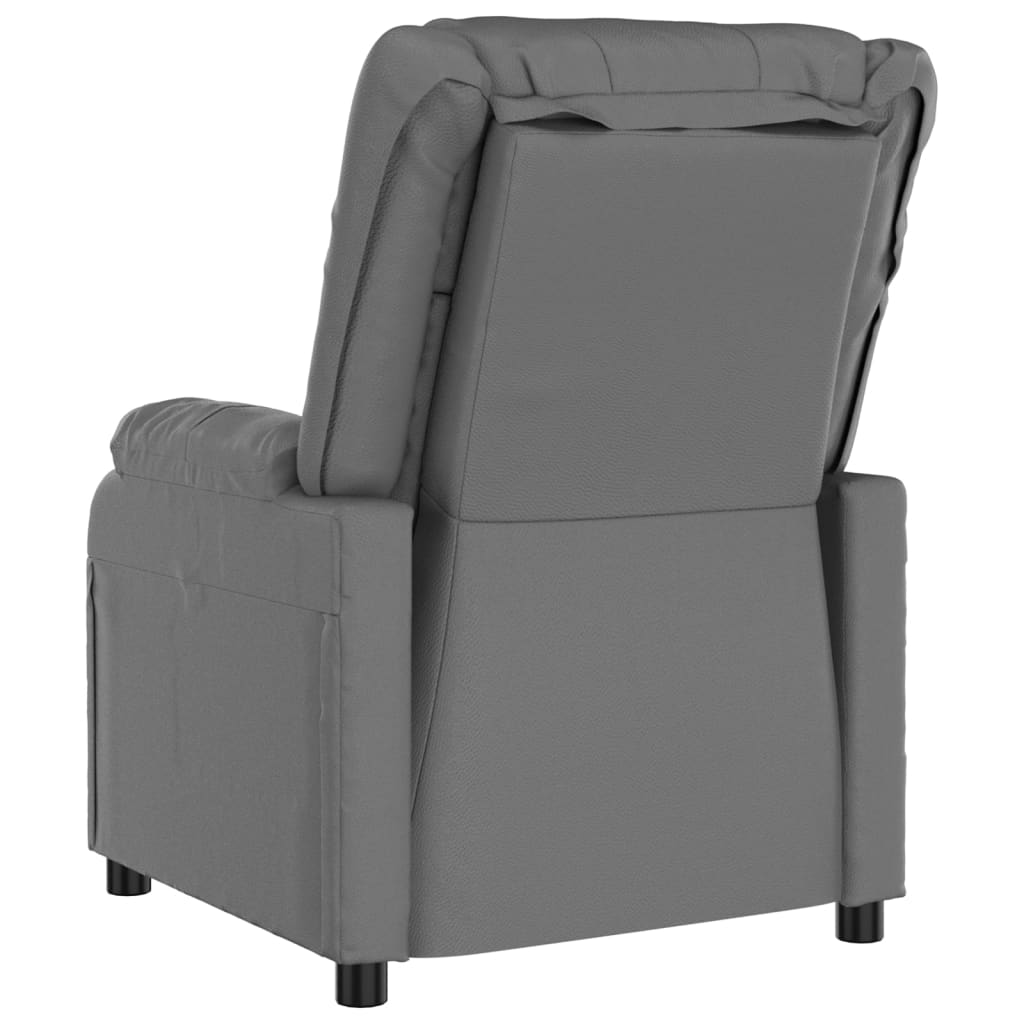 Stand up Massage Chair Grey Faux Leather