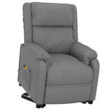 Stand up Massage Chair Grey Faux Leather