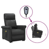 Stand up Massage Chair Black Faux Leather - Front View