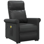 Stand up Massage Chair Black Faux Leather