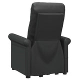 Stand up Massage Chair Black Faux Leather - Rear View