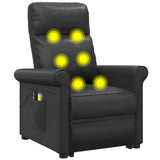 Stand up Massage Chair Black Faux Leather