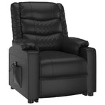 Stand up Chair Black Faux Leather