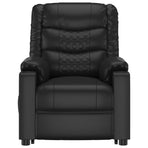 Stand up Chair Black Faux Leather