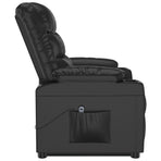 Stand up Chair Black Faux Leather