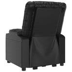 Stand up Chair Black Faux Leather
