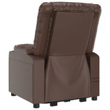 Stand up Massage Chair Brown Faux Leather