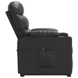Stand up Chair Black Faux Leather