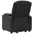 Stand up Chair Black Faux Leather