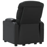 Stand up Chair Black Faux Leather - Rear View