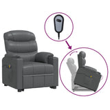 Stand up Massage Chair Grey Faux Leather