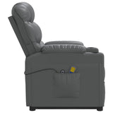 Stand up Massage Chair Grey Faux Leather
