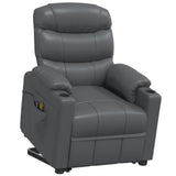 Stand up Massage Chair Grey Faux Leather