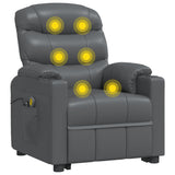 Stand up Massage Chair Grey Faux Leather - Extra Image