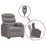 Stand up Massage Chair Light Grey Fabric