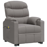 Stand up Massage Chair Light Grey Fabric