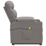 Stand up Massage Chair Light Grey Fabric