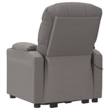 Stand up Massage Chair Light Grey Fabric - Rear View