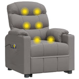 Stand up Massage Chair Light Grey Fabric