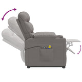 Stand up Massage Chair Light Grey Fabric