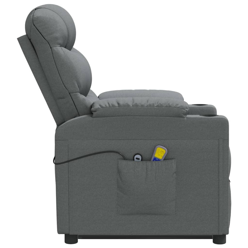 Stand up Massage Chair Dark Grey Fabric