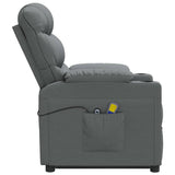 Stand up Massage Chair Dark Grey Fabric - 45-Degree Angle