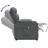 Stand up Massage Chair Dark Grey Fabric