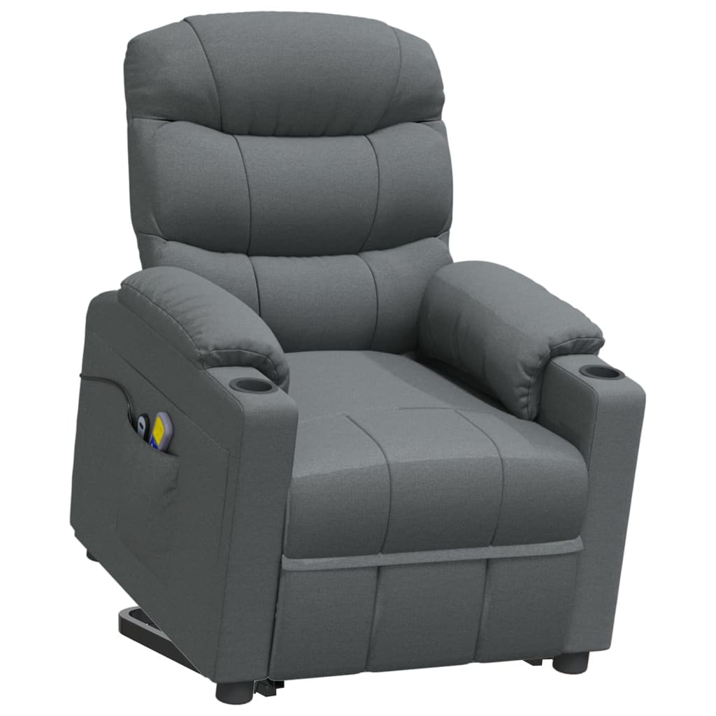 Stand up Massage Chair Dark Grey Fabric